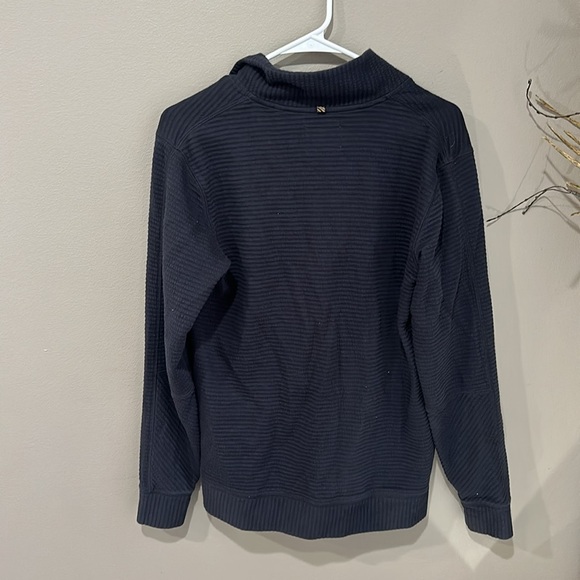 Billy Reid Quilted Half Zip Navy Blue Size m - Picture 7 of 7
